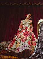 Load image into Gallery viewer, Floral Anarkali with Swarovski Embellishments