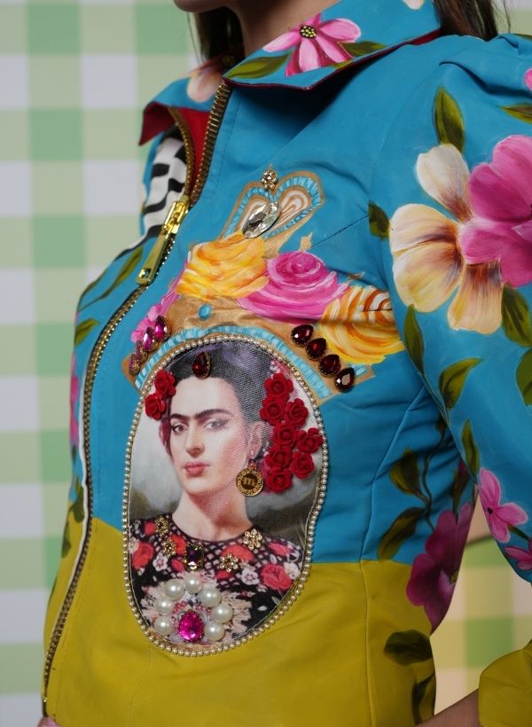 HANDPAINTED MAHARANI JACKET WITH SHORTS