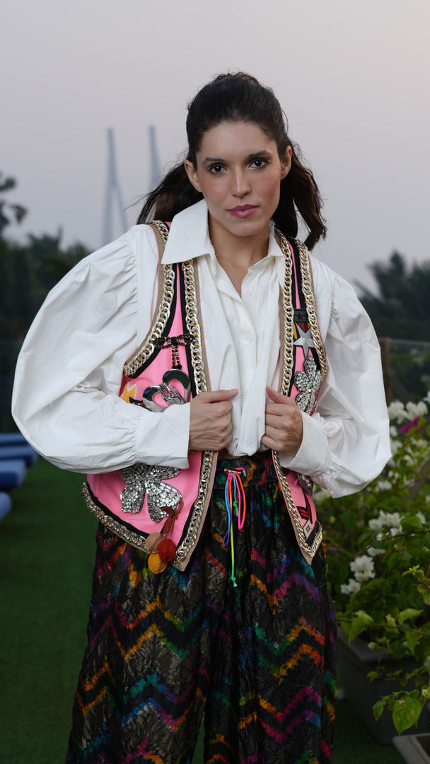 EMBELLISHED CHAIN WAISTCOAT