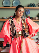 Load image into Gallery viewer, NEON PINK TAFFETA BALLOON DRESS