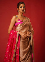 Load image into Gallery viewer, Gold French Tissue Saree
