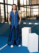 Load image into Gallery viewer, TWO TONE SILK JUMPSUIT