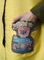 Load image into Gallery viewer, YELLOW ZIPPER SHIRT DRESS