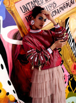 Load image into Gallery viewer, Dual Colored Bomber Jacket
