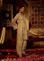 Load image into Gallery viewer, Cream Cutwork Sequined Kurta Set
