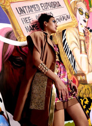 Brown Oversized Shirt Dress