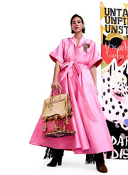 Pink Taffeta Dress