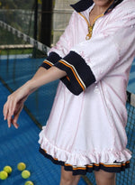 Load image into Gallery viewer, BABY PINK SEQUINED T-SHIRT DRESS