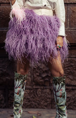 Load image into Gallery viewer, LILAC FEATHER SKIRT
